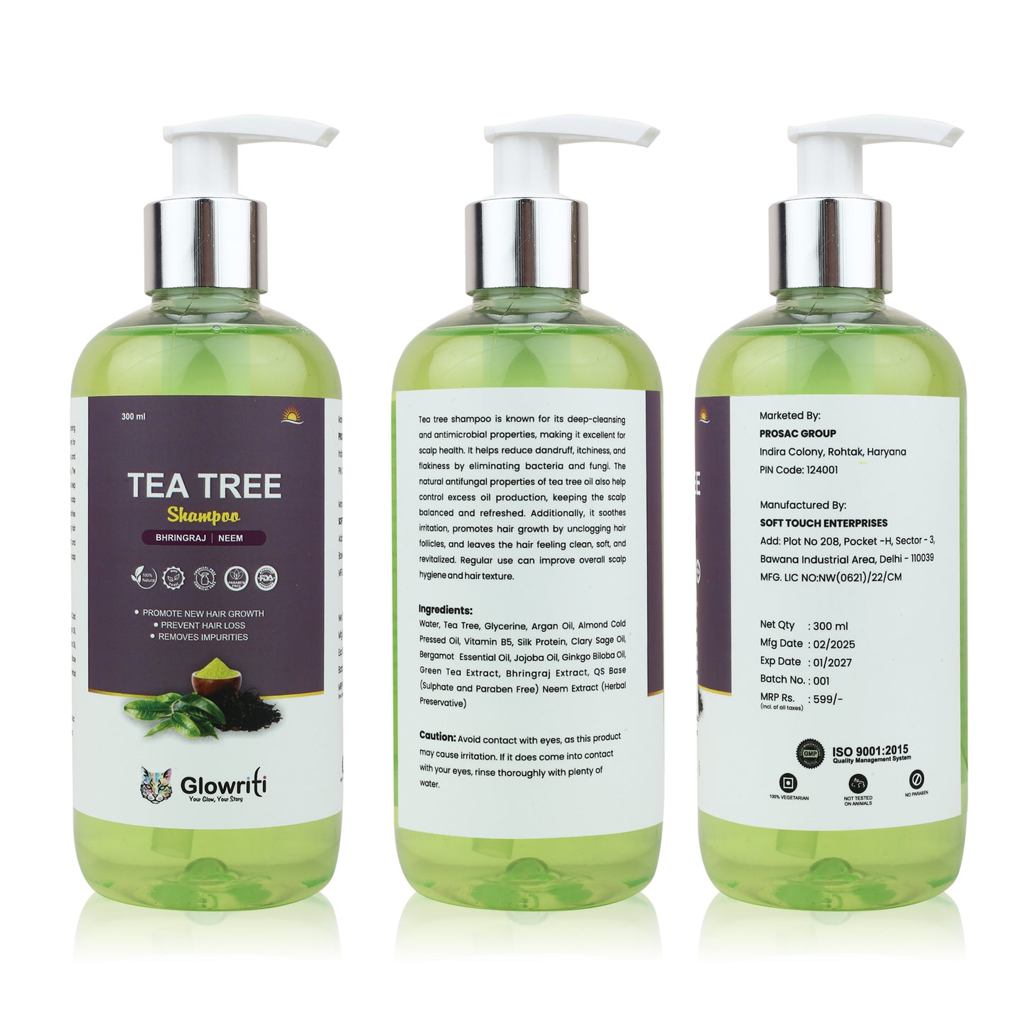 Glowriti Tea Tree Shampoo – 300ml