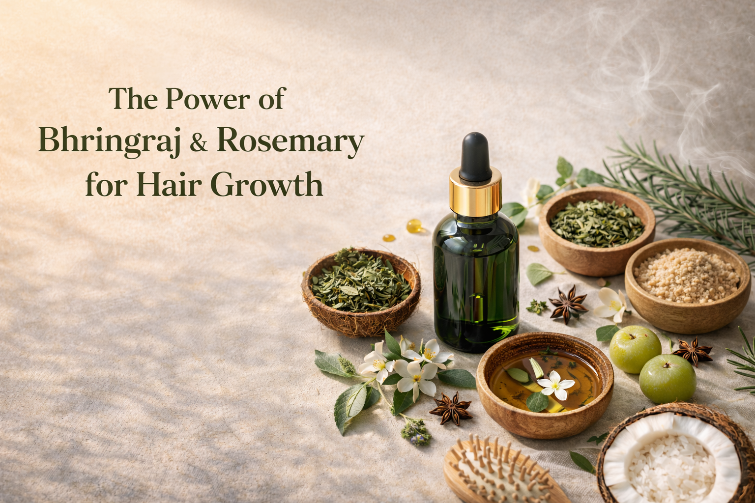 The Power of Bhringraj & Rosemary for Hair Growth