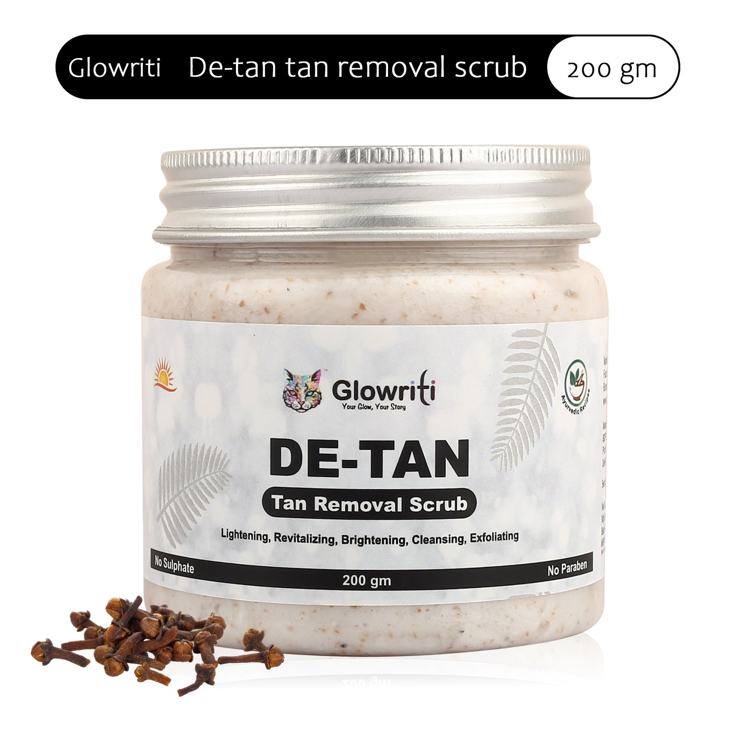 Glowriti De-tan Face & Body Scrub  (200 ml)