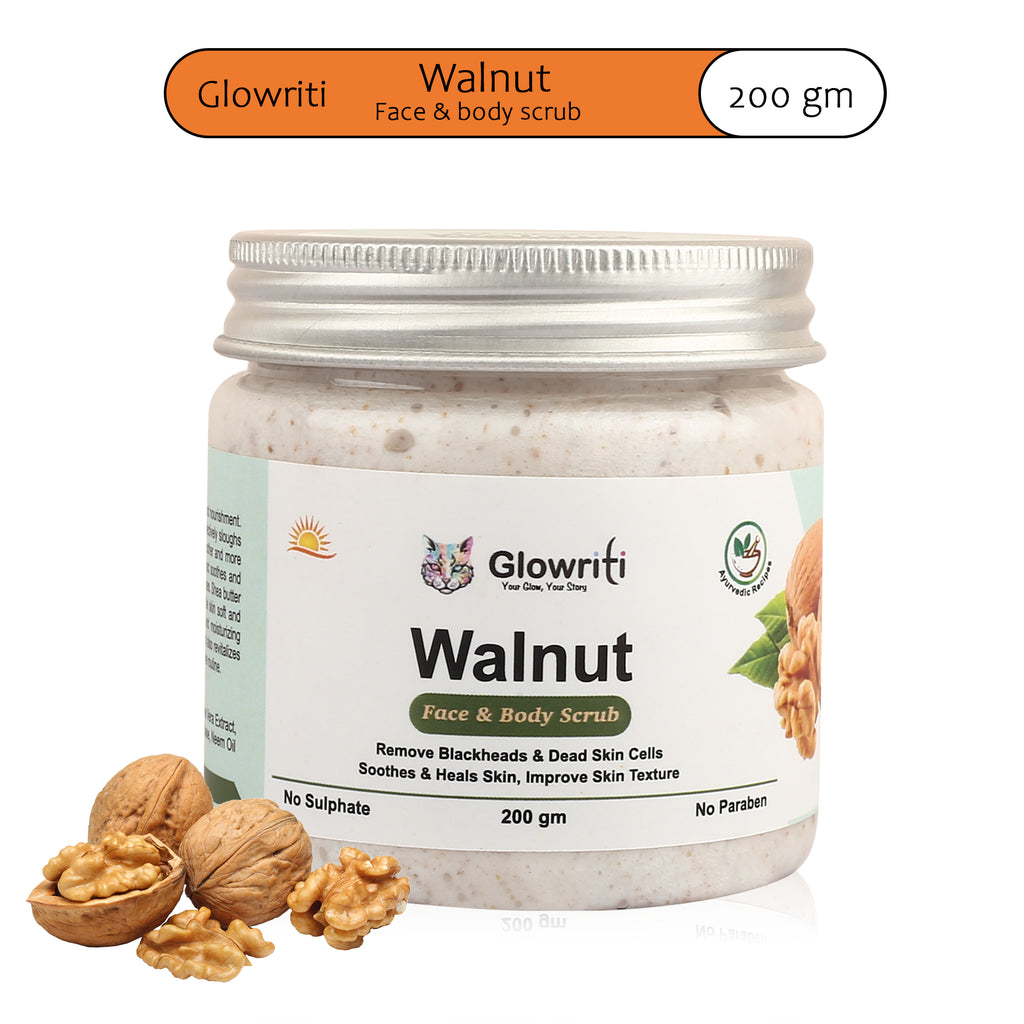 Glowriti Naturals Exfoliating Walnut Scrub  (200 g)