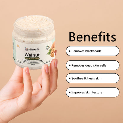Glowriti Vitamin C Skin Brightening Face Serum Scrub  (200 g)