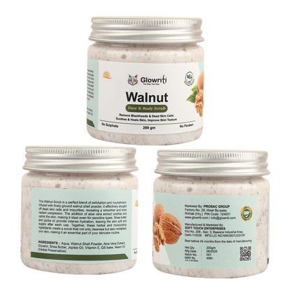 Glowriti Vitamin C Skin Brightening Face Serum Scrub  (200 g)