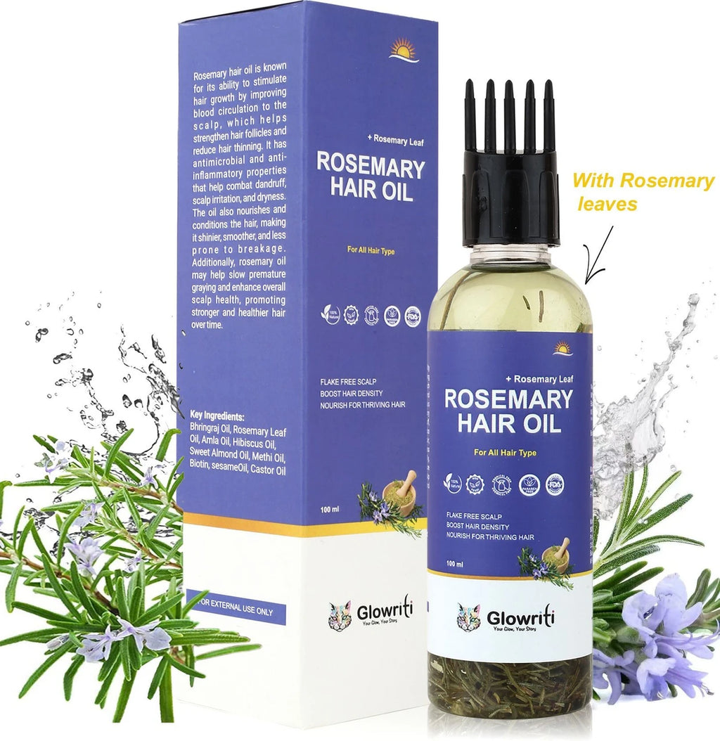 Glowriti 100% Natural & Herbal Rosemary Hair Oil | 100 ml