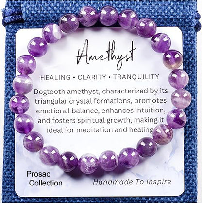 Natural Amethyst Bracelet By Glowriti
