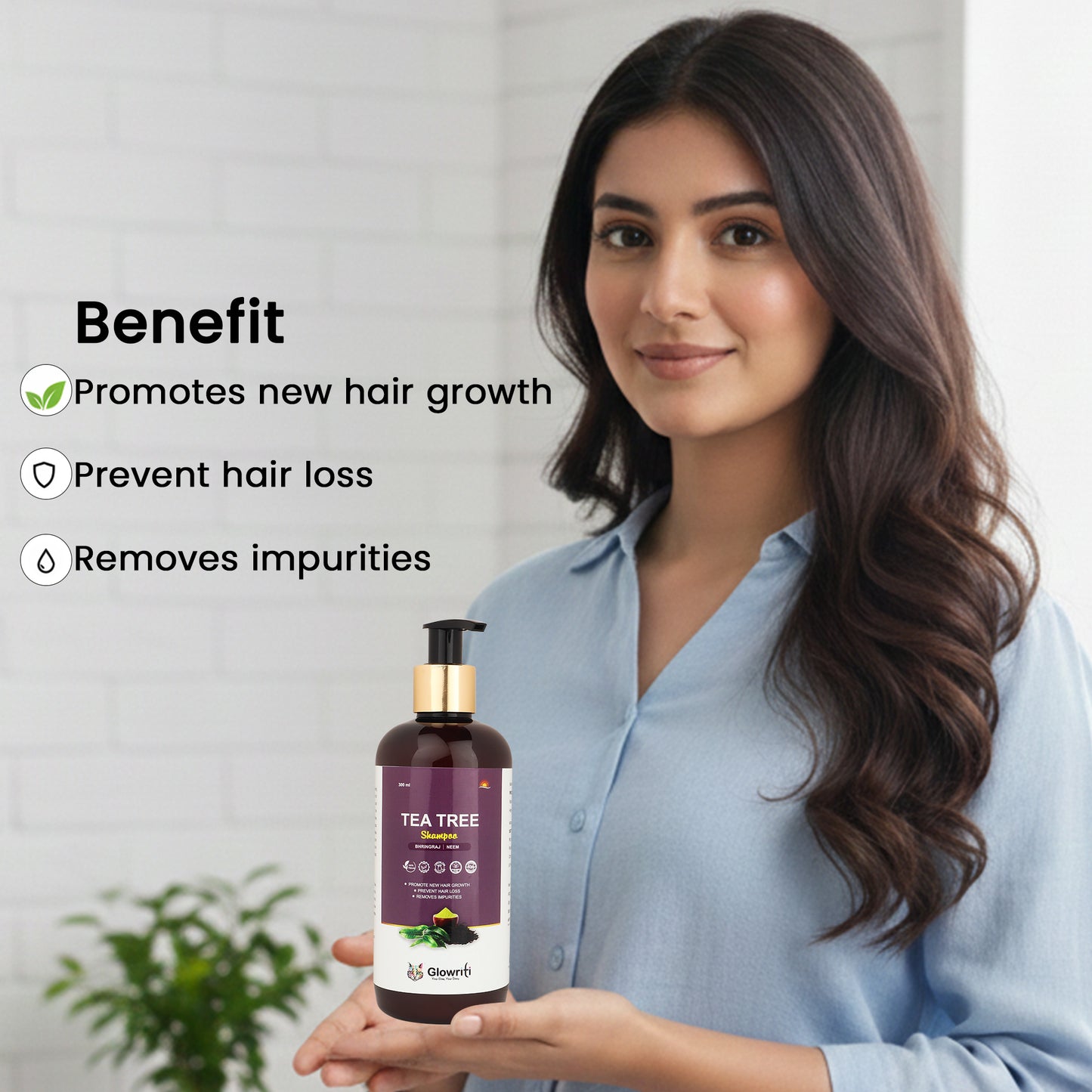 Glowriti Tea Tree Shampoo – 300ml