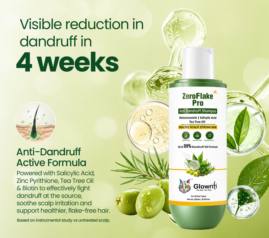 Zero Flake Pro Anti-Dandruff Shampoo | Guaranteed Visible Results