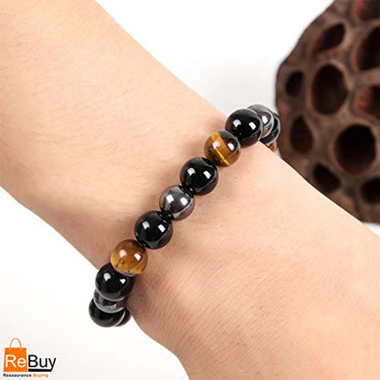 GOLDEN QUARTZ - Glowriti Black Tourmaline Bracelet