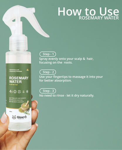 Glowriti Rosemary Water For Hair Growth (100 ml)