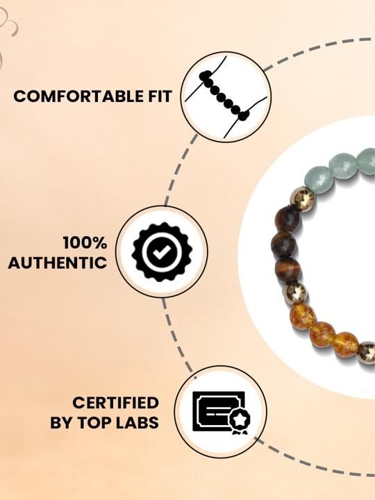 Glowriti 100% Orignal Dhan Yog Elasticated Bracelet