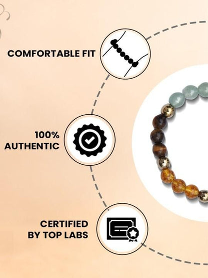 Glowriti 100% Orignal Dhan Yog Elasticated Bracelet