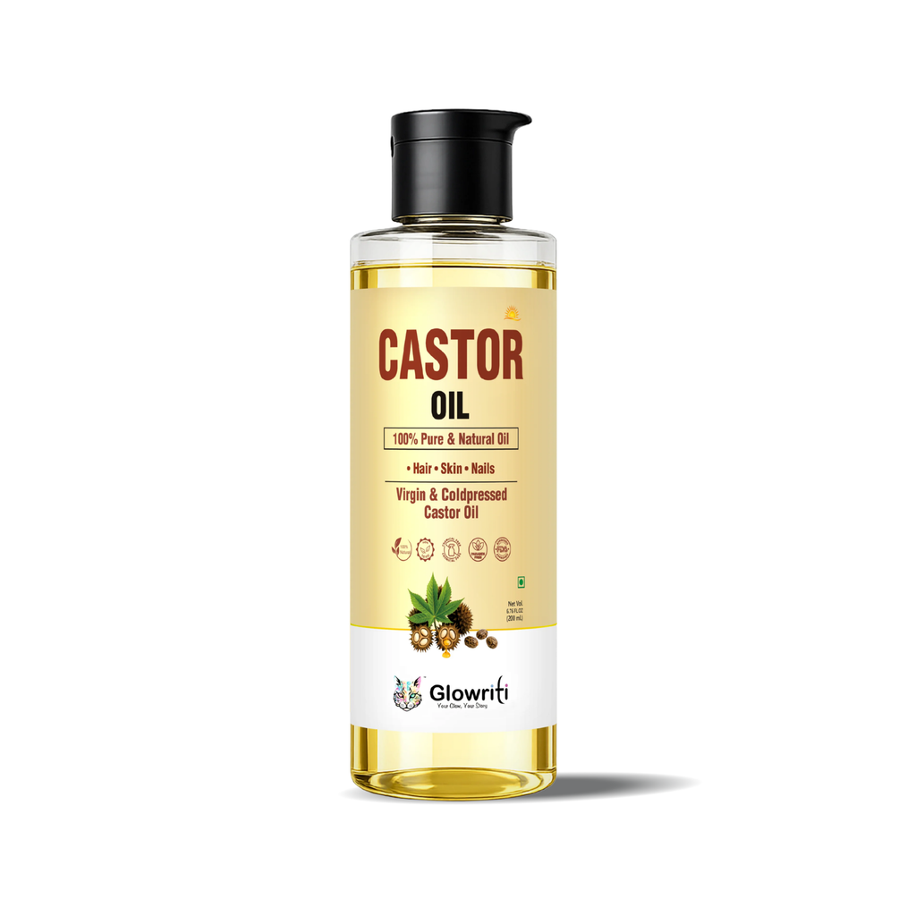 Glowriti Cold Pressed Castor Oil(arandi tel) | Hair & Skin Oil | 200 ml