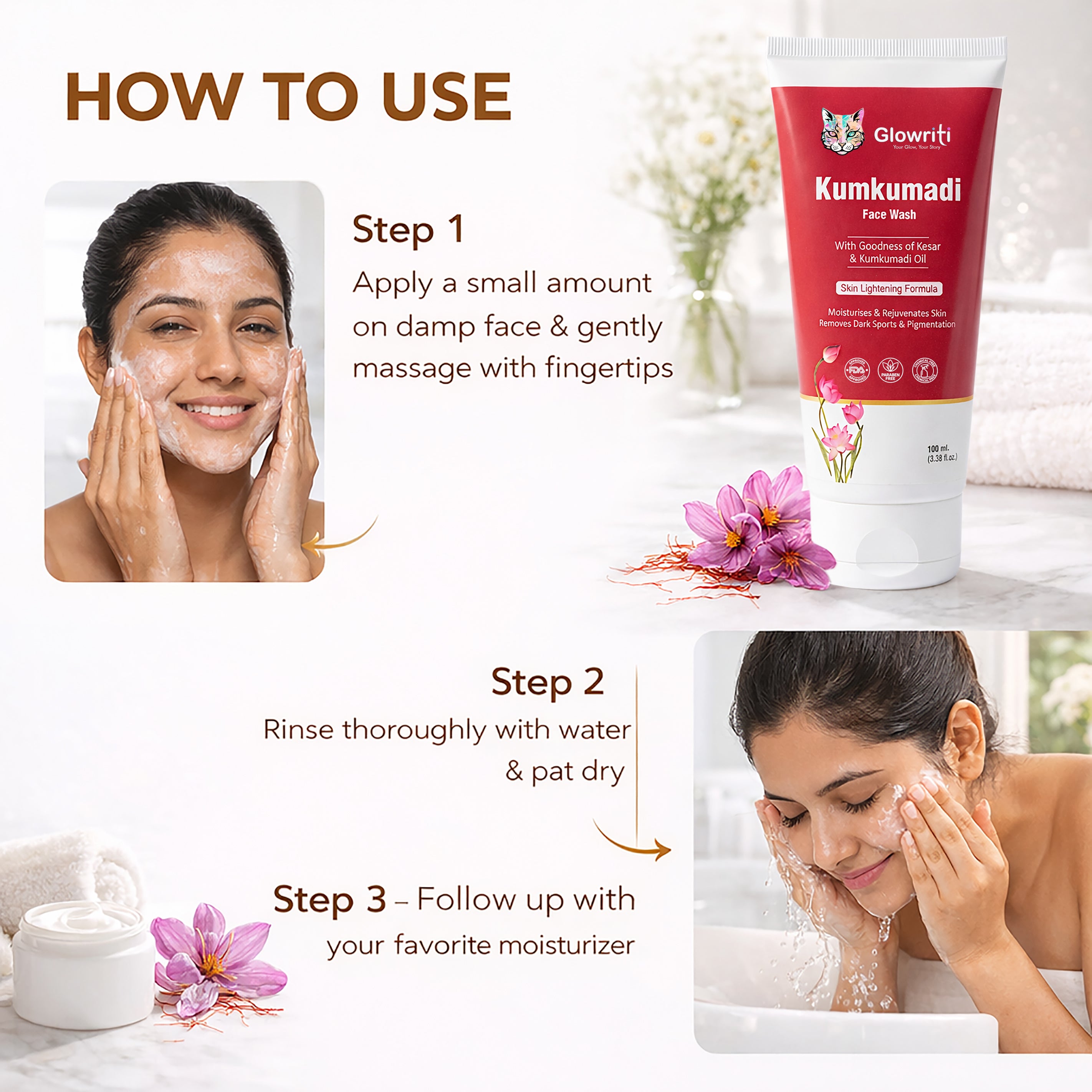Glowriti Kumkumadi  100ml | With Kesar & Niacinamide