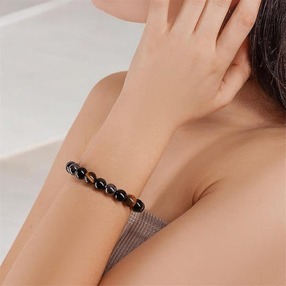 GOLDEN QUARTZ - Glowriti Black Tourmaline Bracelet