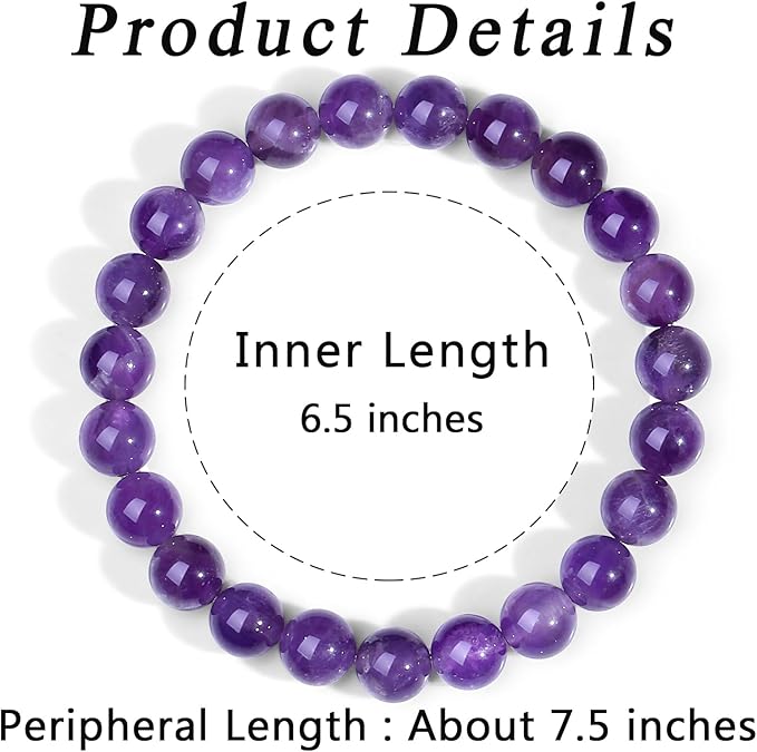Natural Amethyst Bracelet By Glowriti