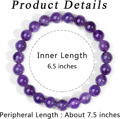 Natural Amethyst Bracelet By Glowriti