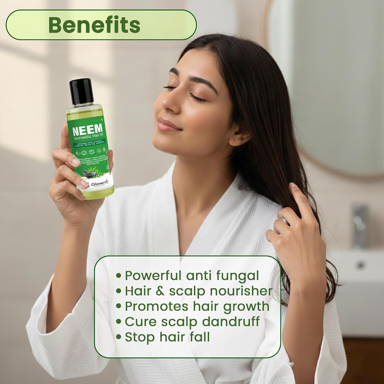Neem Hair Oil - Anti-Fungal Hair & Scalp Nourisher