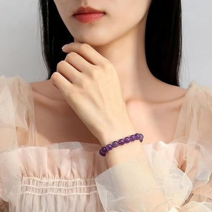 Natural Amethyst Bracelet By Glowriti