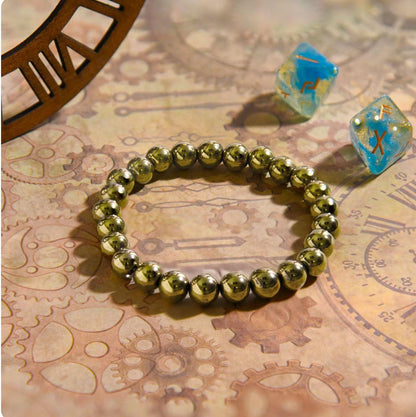 Glowriti Pyrite Stone Bracelet For Men & Women, Money Magnet Bracelet, Attracts Money