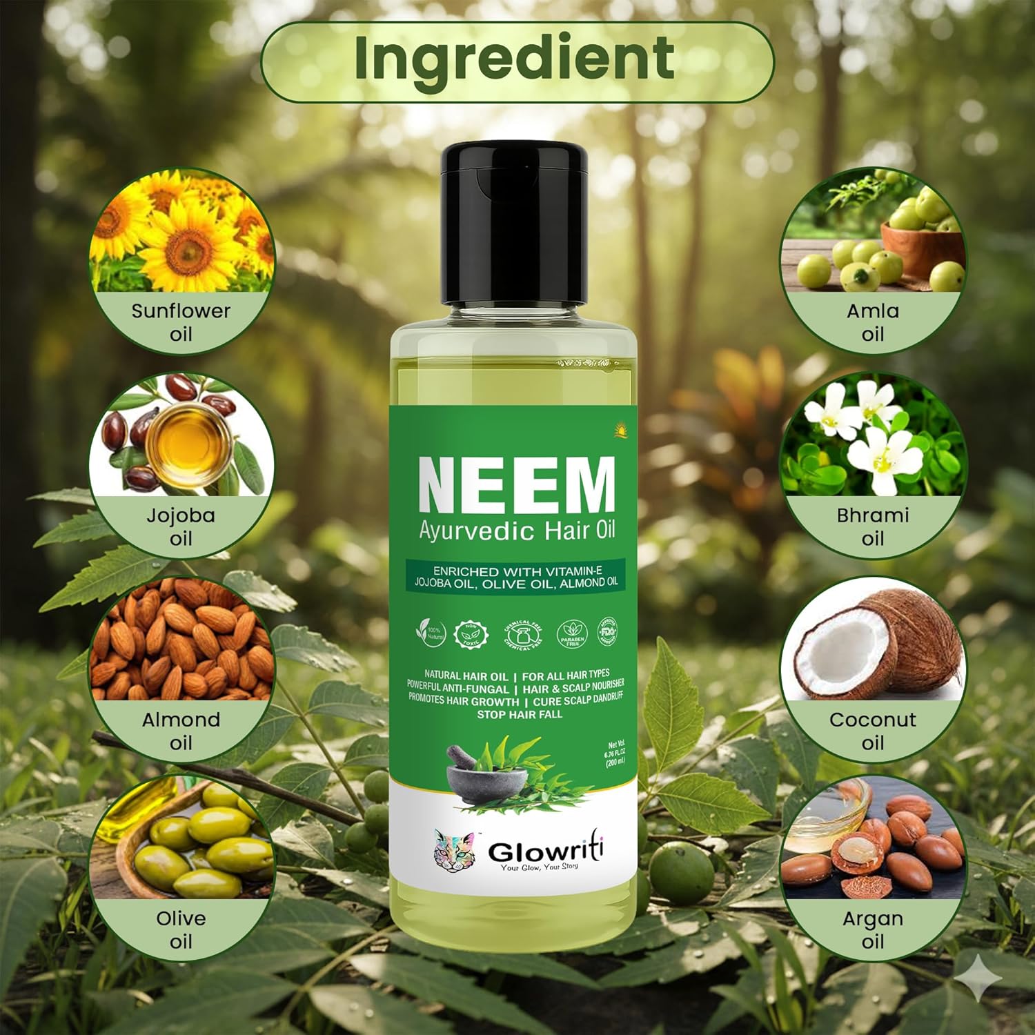 Neem Hair Oil - Anti-Fungal Hair & Scalp Nourisher