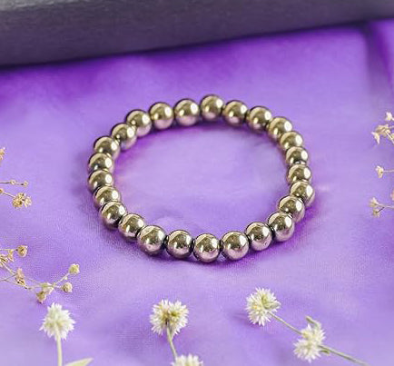 Glowriti Pyrite Bracelet Money Magnet Bracelet Natural Gemstone Chakra Bracelet