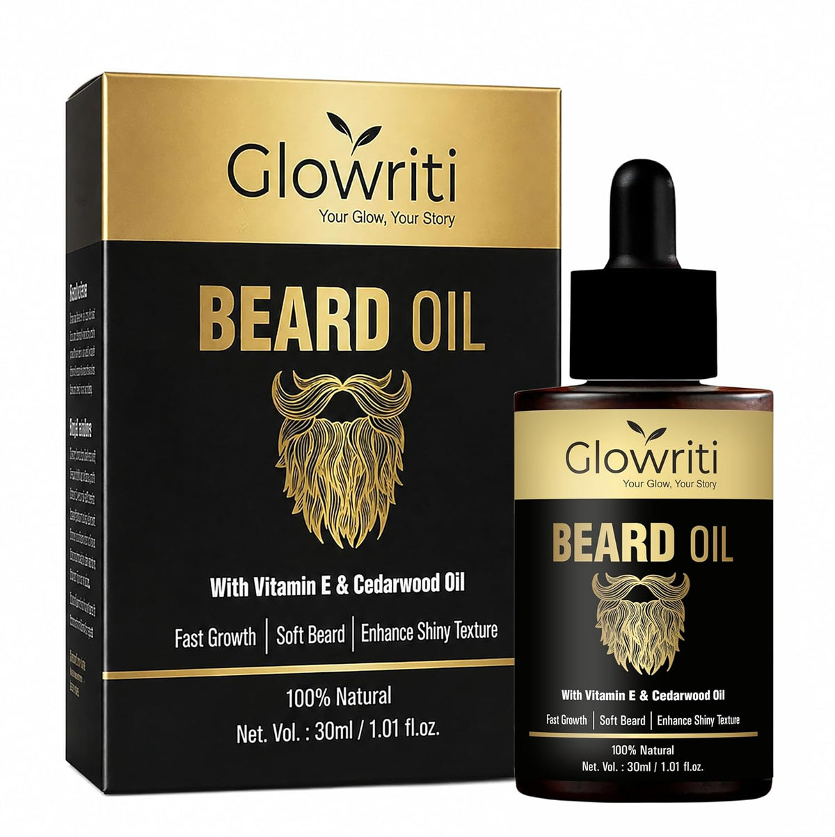 Natural Beard Oil for Men | Cedarwood Oil & Vitamin E 30ml