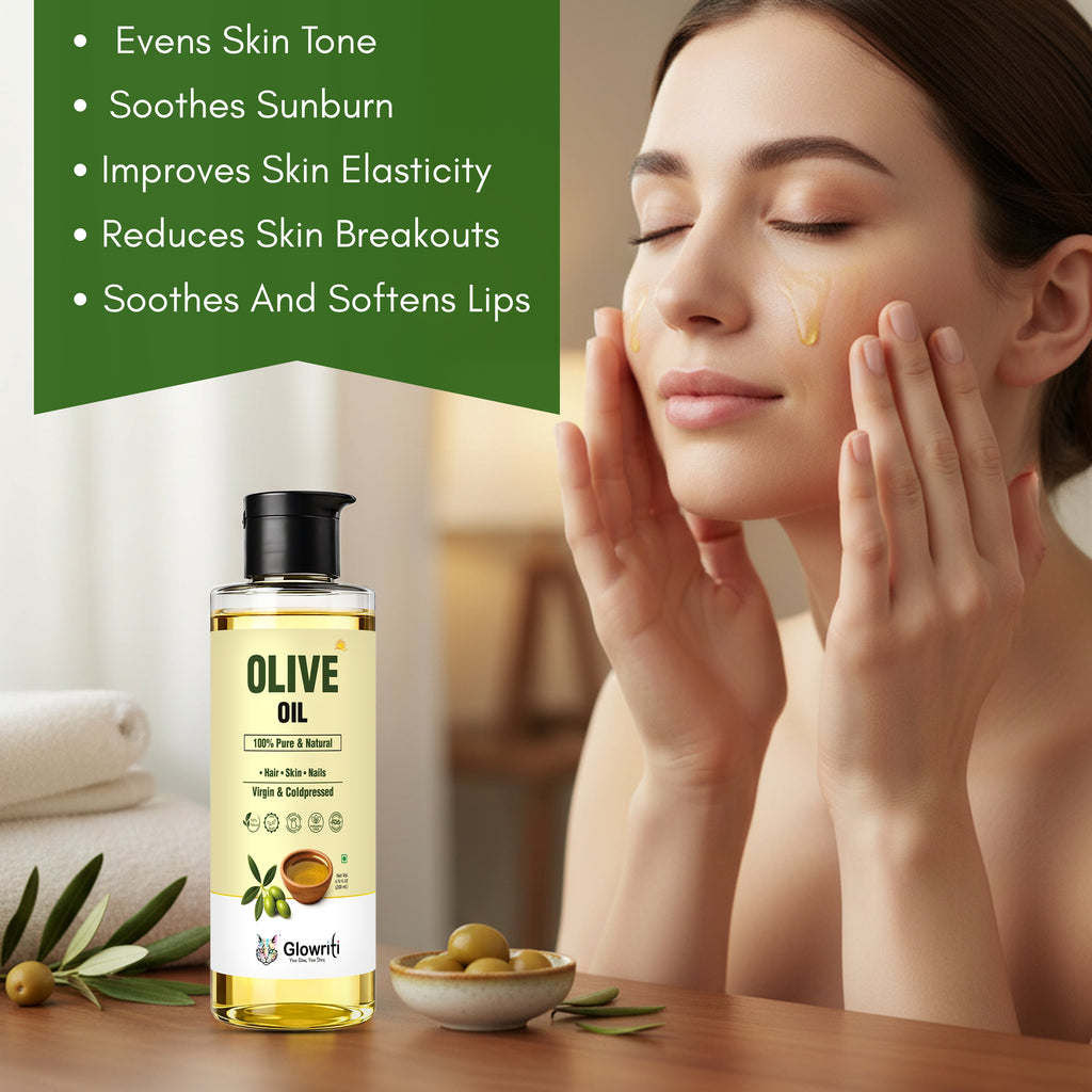 Glowriti Extra Virgin Cold Pressed Olive(Jaitun) Oil (200 ml)