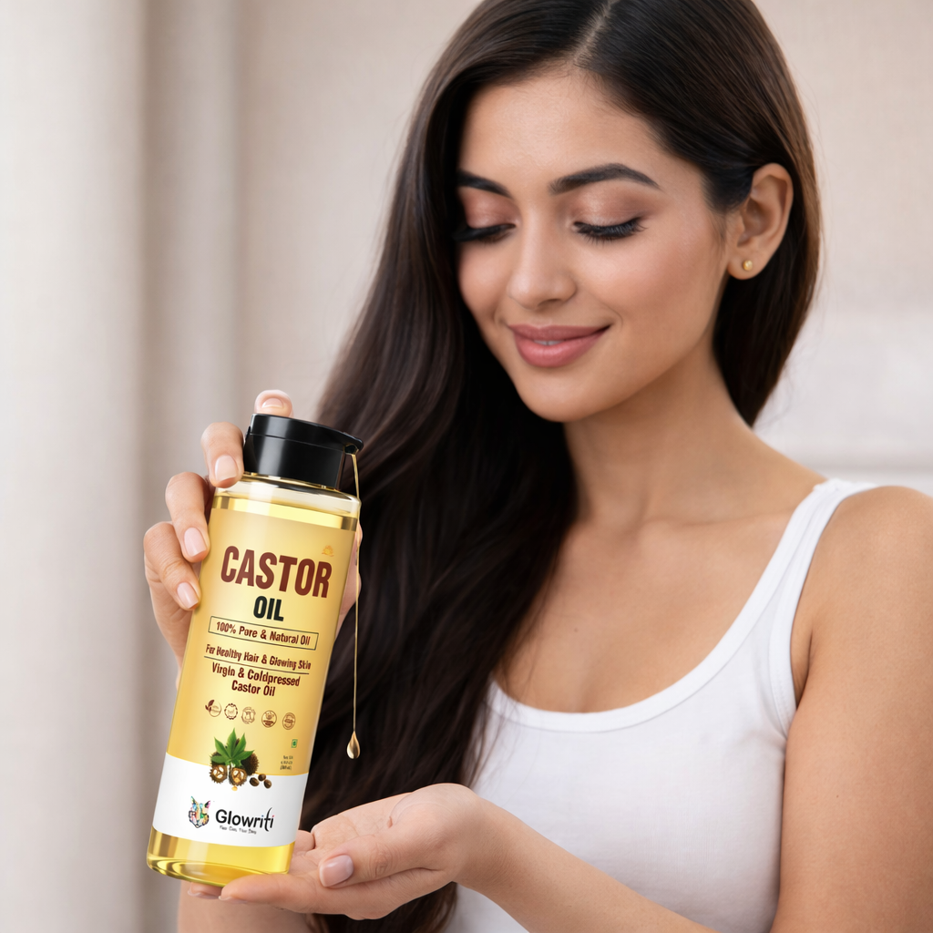 Glowriti Cold Pressed Castor Oil(arandi tel) | Hair & Skin Oil | 200 ml