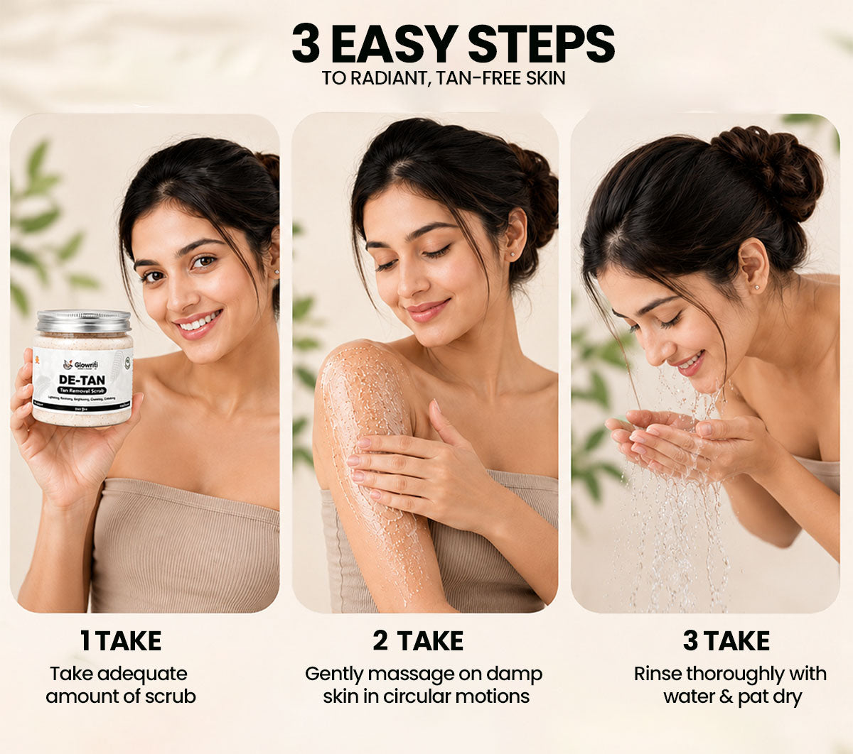 Glowriti De-tan Face & Body Scrub  (200 ml)