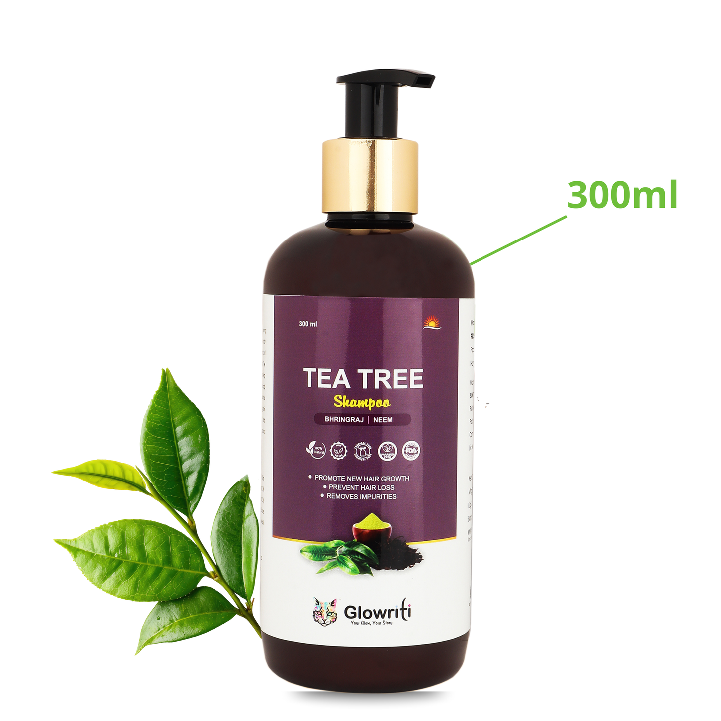 Glowriti Tea Tree Shampoo – 300ml