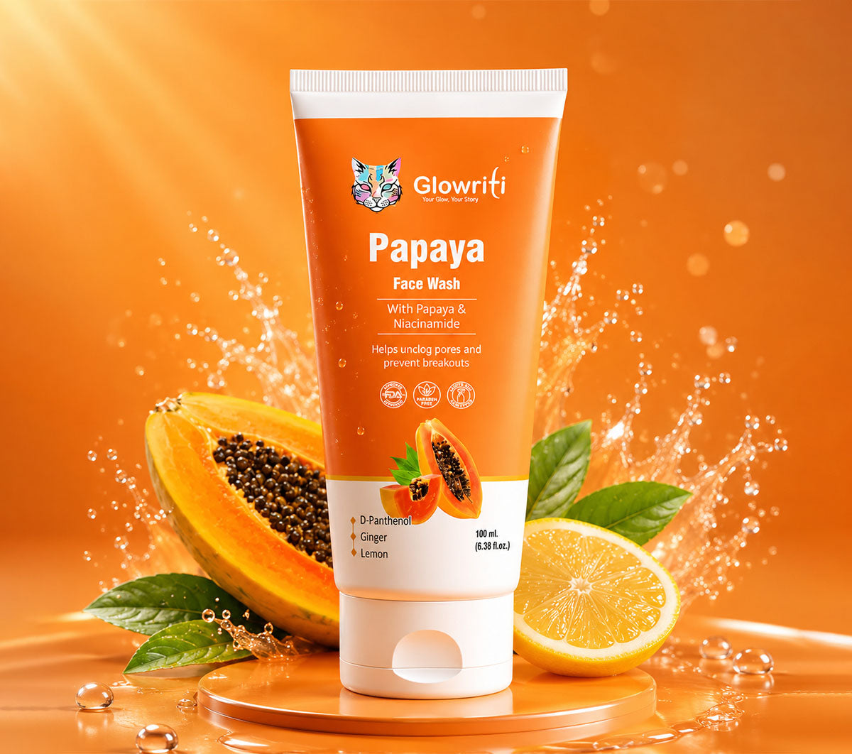 Papaya Deep Cleanse Face Wash with Niacinamide & D-Panthenol
