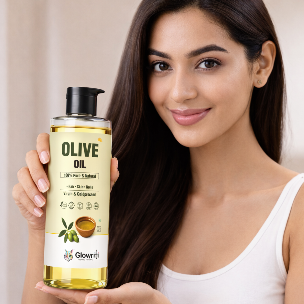 Glowriti Extra Virgin Cold Pressed Olive(Jaitun) Oil (200 ml)