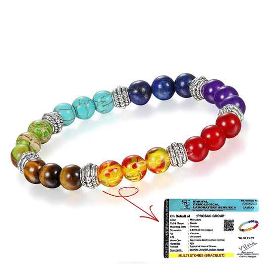 7 Chakra Certified Bracelet By Glowriti