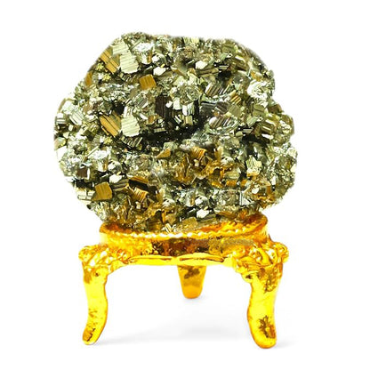 Glowriti Pyrite Stone Original Cluster 120-180 gram