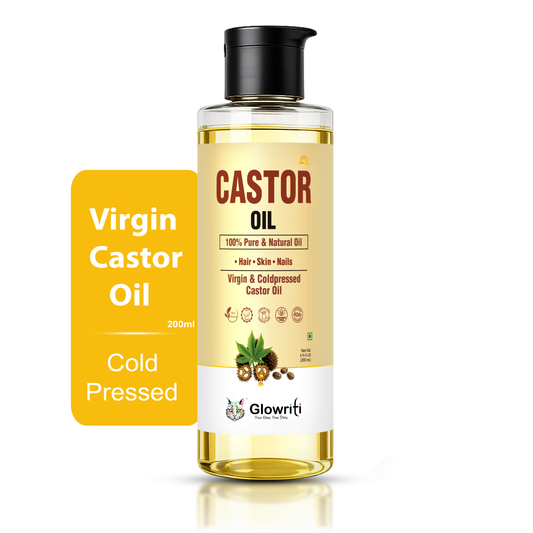 Glowriti Cold Pressed Castor Oil(arandi tel) | Hair & Skin Oil | 200 ml
