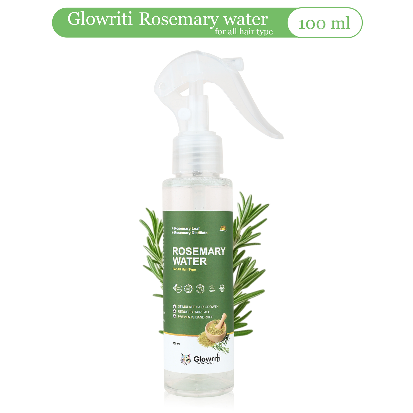 Glowriti Rosemary Water For Hair Growth (100 ml)