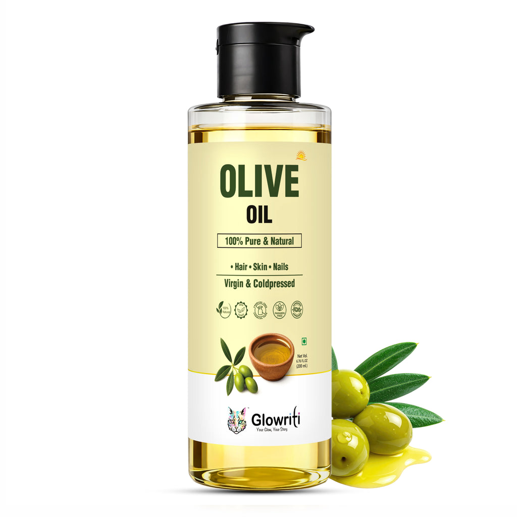 Glowriti Extra Virgin Cold Pressed Olive(Jaitun) Oil (200 ml)