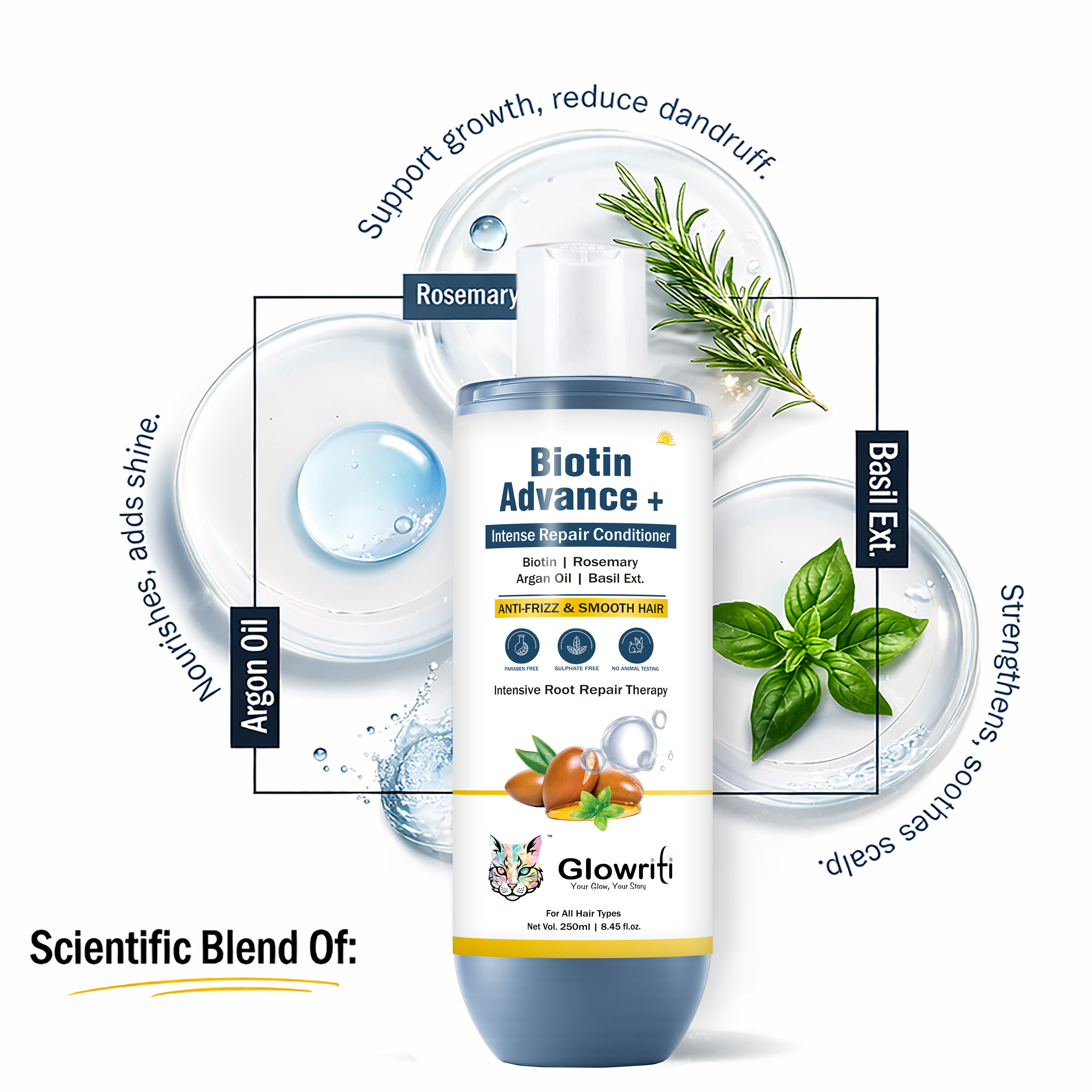 Glowriti Biotin Advance+ Intense Repair Conditioner  (250 ml)