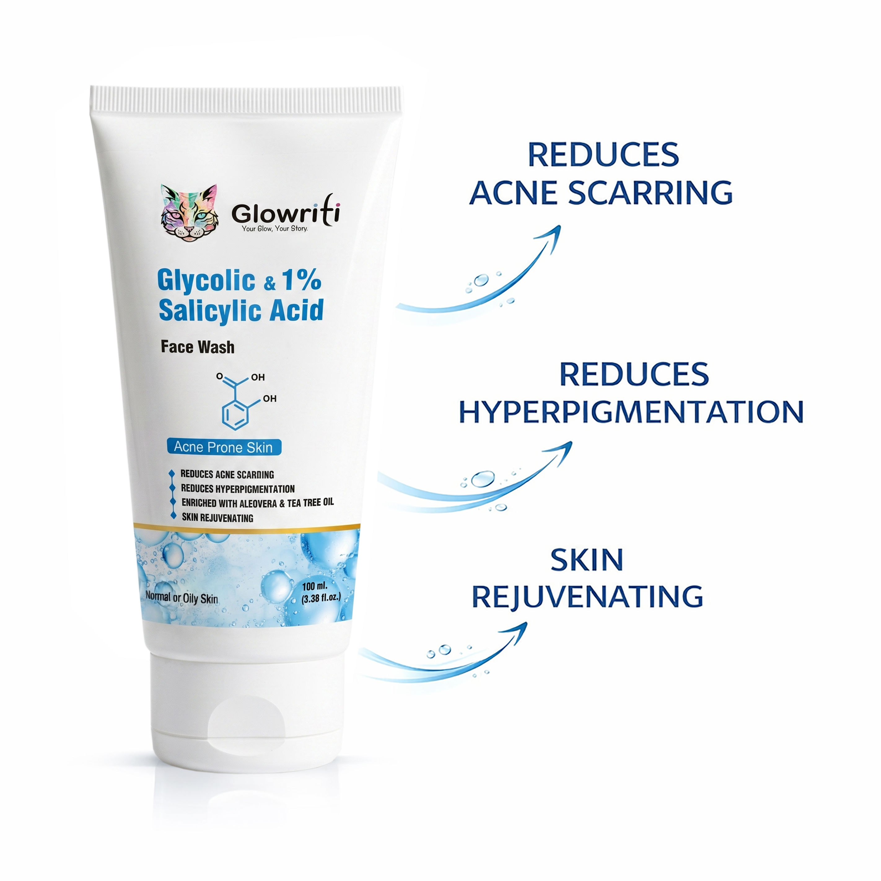 Glowriti Glycolic & 1% Salicylic Acid  100ml
