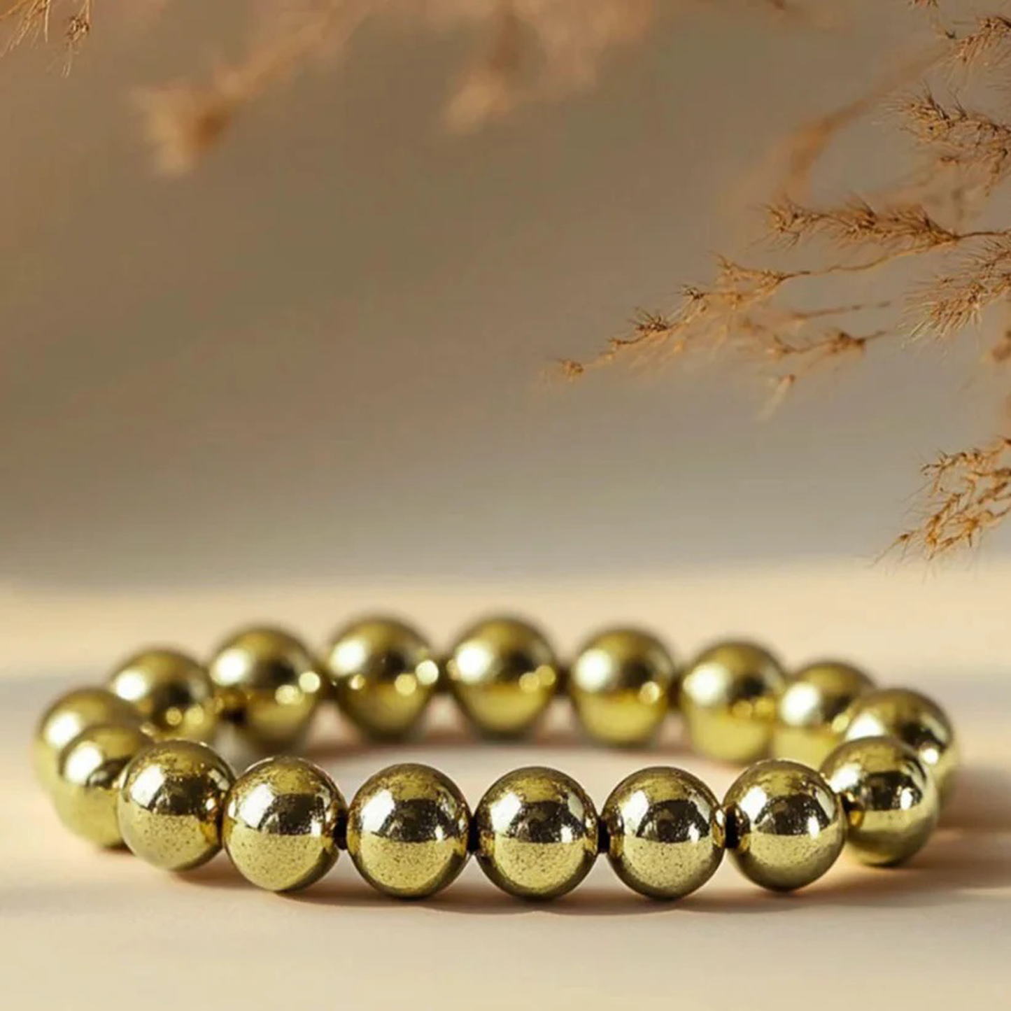 Glowriti Pyrite Stone Bracelet For Men & Women, Money Magnet Bracelet, Attracts Money