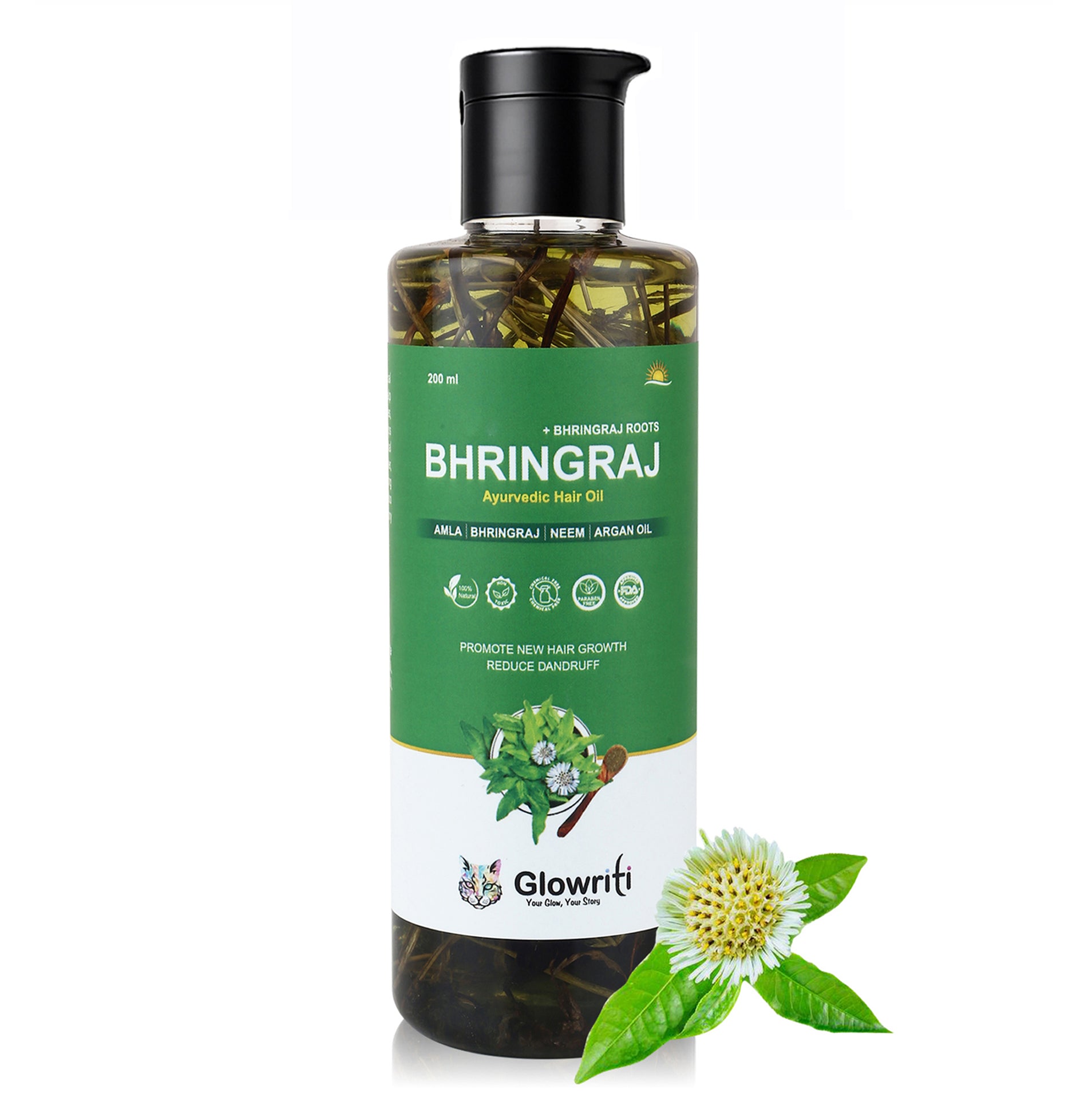 Ayurvedic Natural Maha Bhringraj Hair Oil (200ml)