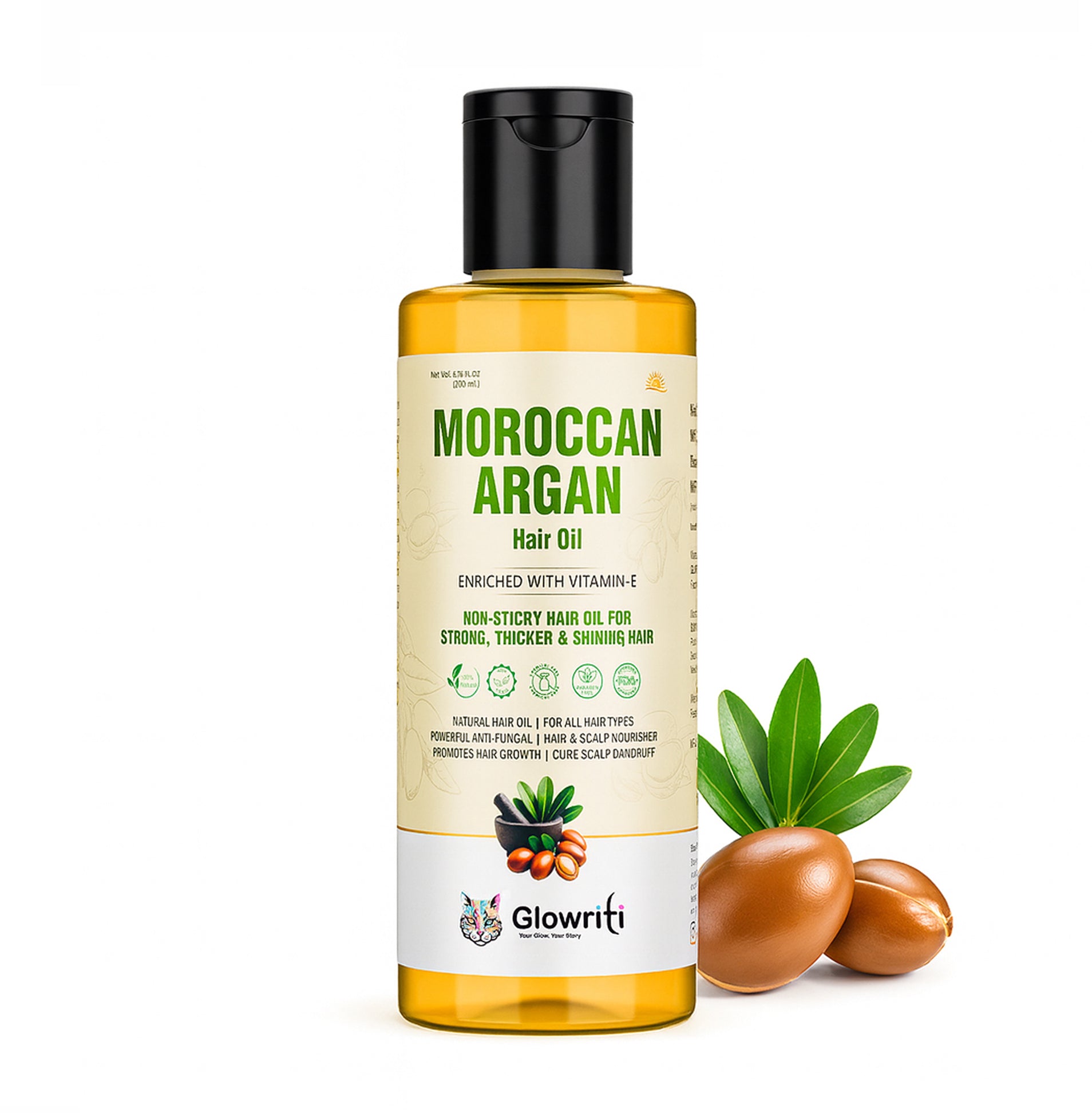Ayurvedic Moroccan Argan Hair Oil (200ml)